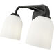 Norah 2 Light 15 inch Matte Black Vanity Light Wall Light